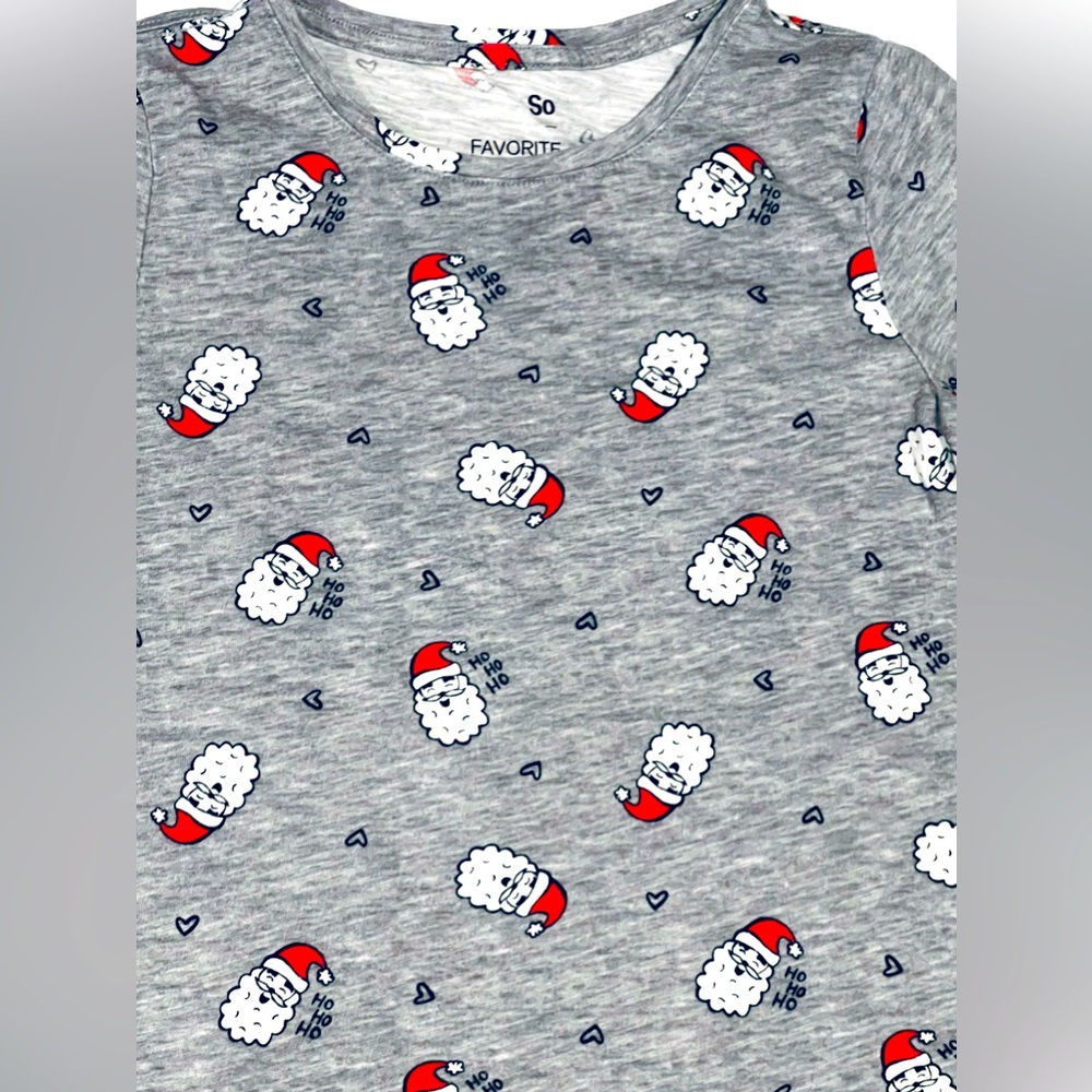 Girls Santa holiday shirt size 7